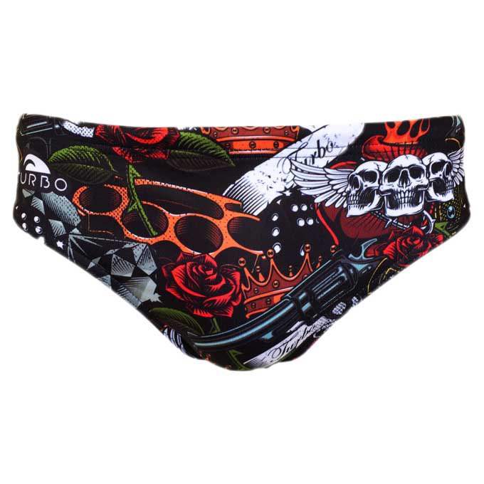 Turbo Old Tatoo Swimming Brief Rot M Mann Turbo Old Tatoo Swimming Brief Rot M Mann von Turbo