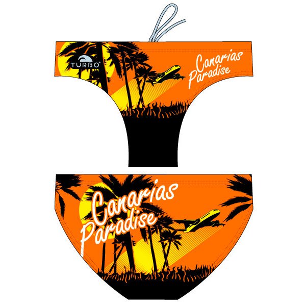Turbo Paradise Canary Island Swimming Brief Orange,Schwarz 2XL Mann Turbo Paradise Canary Island Swimming Brief Orange,Schwarz 2XL Mann von Turbo