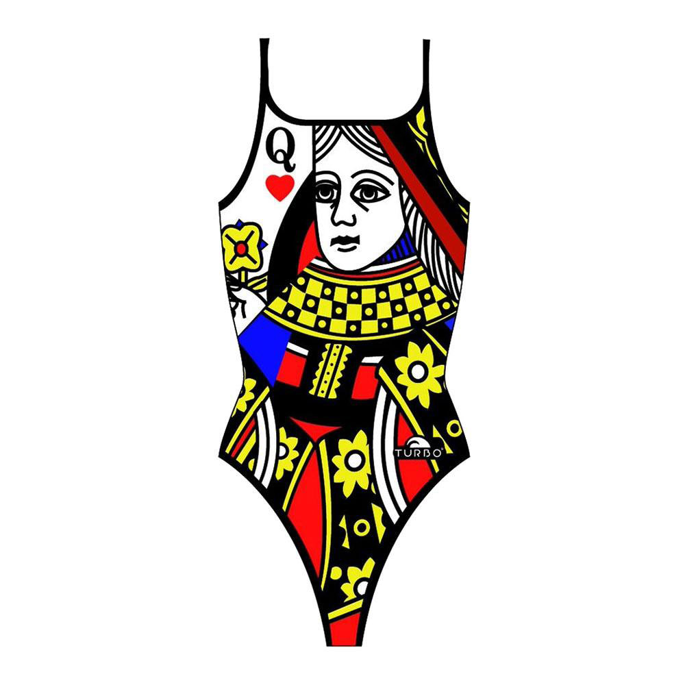 Turbo Queen Of Hearts Thin Strap Swimsuit Mehrfarbig 9-10 Years Mädchen von Turbo