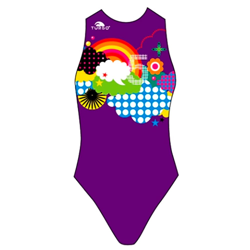 Turbo Rainbow Swimsuit Lila 3XL Frau von Turbo