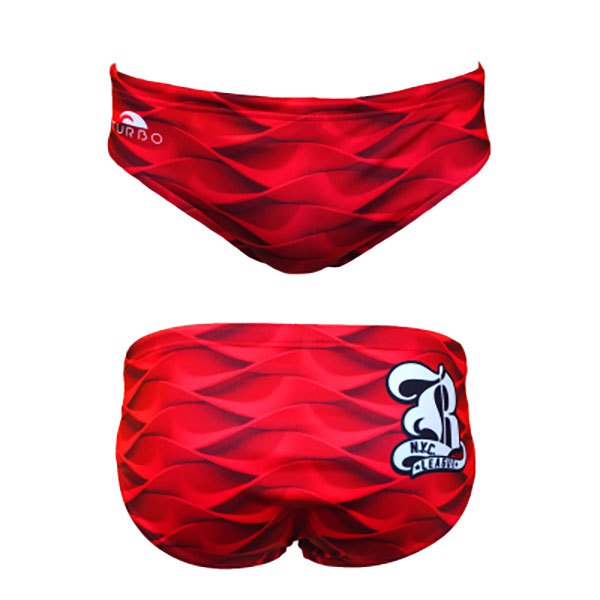 Turbo Red Waves Swimming Brief Rot L Mann von Turbo