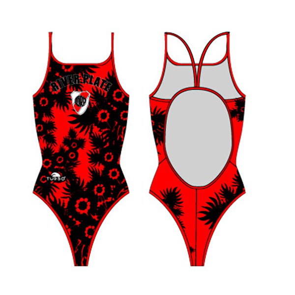 Turbo River Plate Flowers Swimsuit Rot,Schwarz S Frau von Turbo