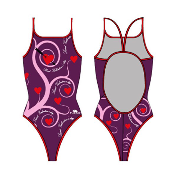 Turbo Saint Valentine 09 Thin Strap Swimsuit Lila 12-24 Months Mädchen von Turbo