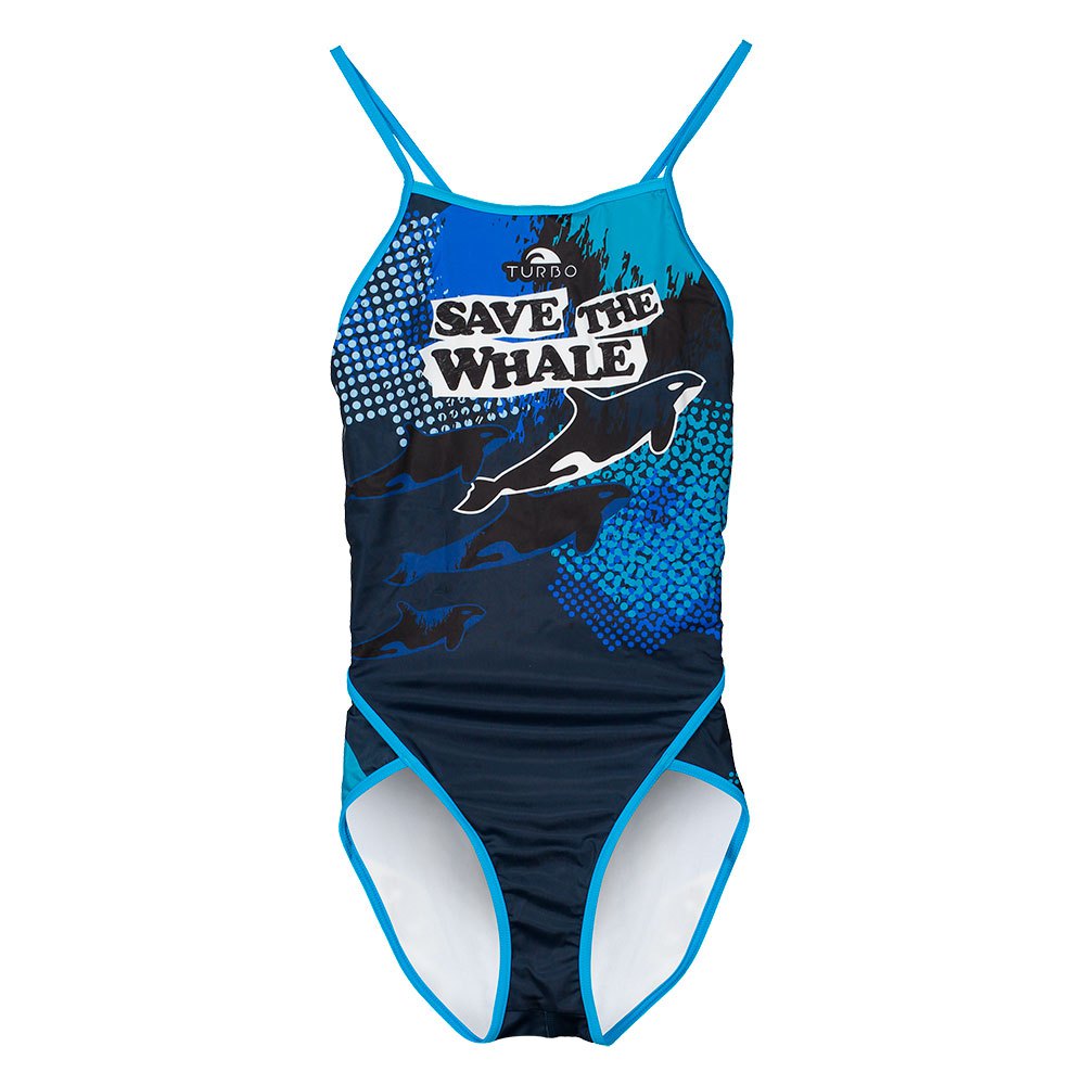 Turbo Save The Whale Swimsuit Blau L Frau von Turbo