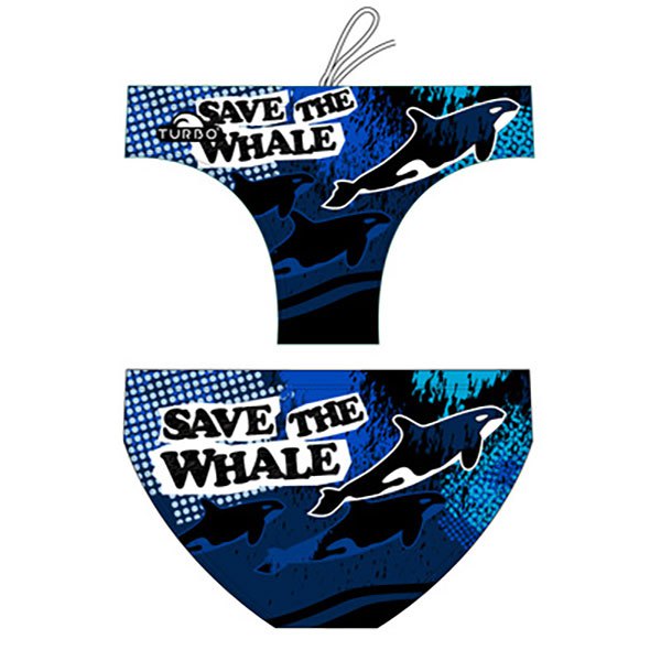 Turbo Save The Whale Waterpolo Swimming Brief Blau 9-10 Years Junge Turbo Save The Whale Waterpolo Swimming Brief Blau 9-10 Years Junge von Turbo