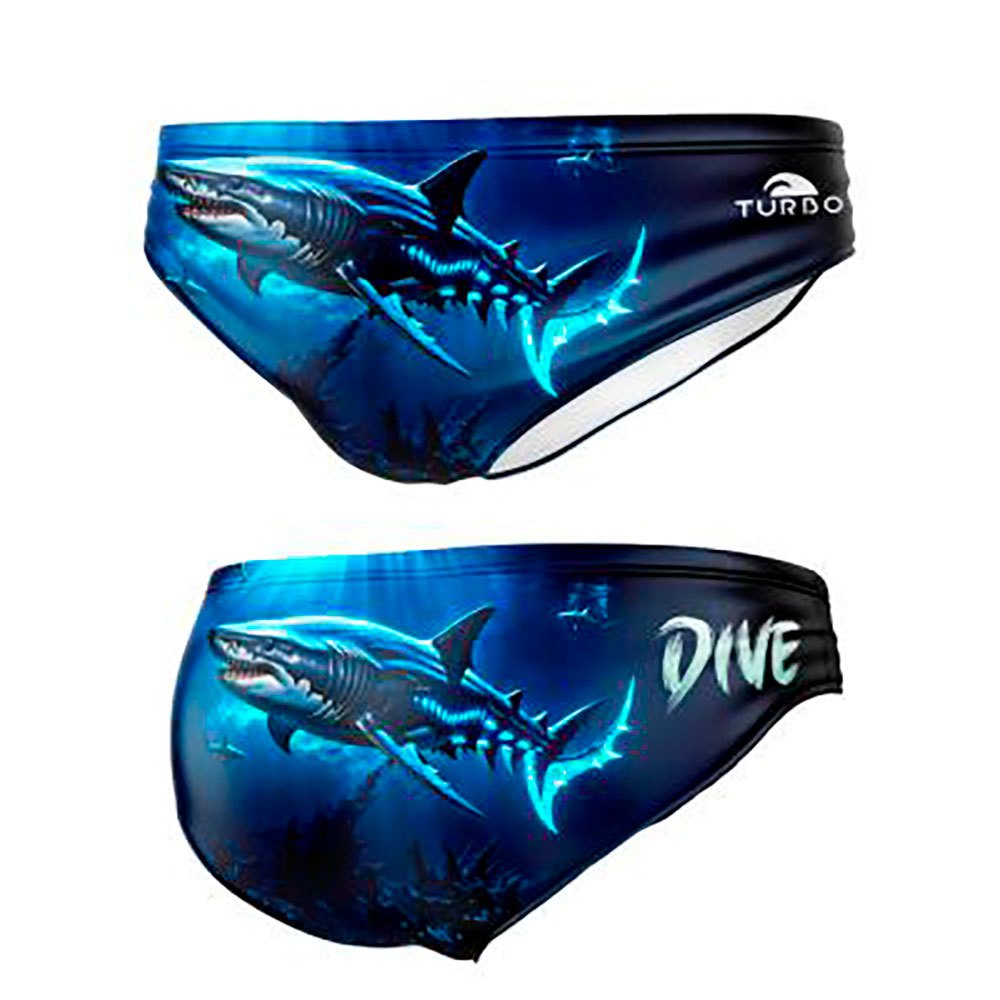 Turbo Shark Dive Swimming Brief Blau 3-4 Years Junge von Turbo