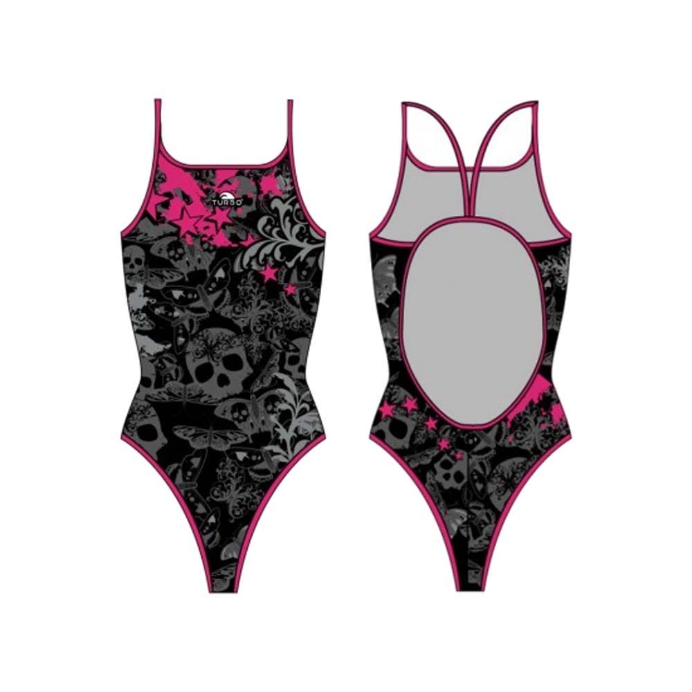 Turbo Skull Butterflyers Stars Swimsuit Schwarz 5XL Frau Turbo Skull Butterflyers Stars Swimsuit Schwarz 5XL Frau von Turbo