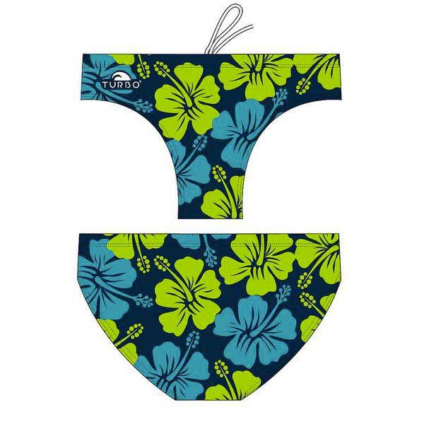 Turbo Surf Flower Swimming Brief Blau XL Mann von Turbo