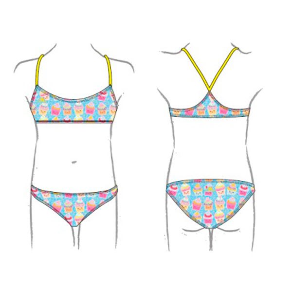 Turbo Swett Happy Bikini Mehrfarbig 3-4 Years Junge von Turbo