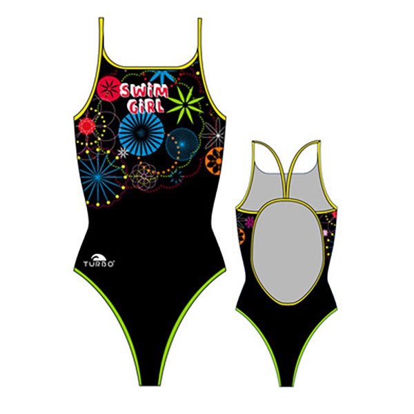 Turbo Thin Strap Swimsuit Schwarz 3-4 Years Mädchen Turbo Thin Strap Swimsuit Schwarz 3-4 Years Mädchen von Turbo