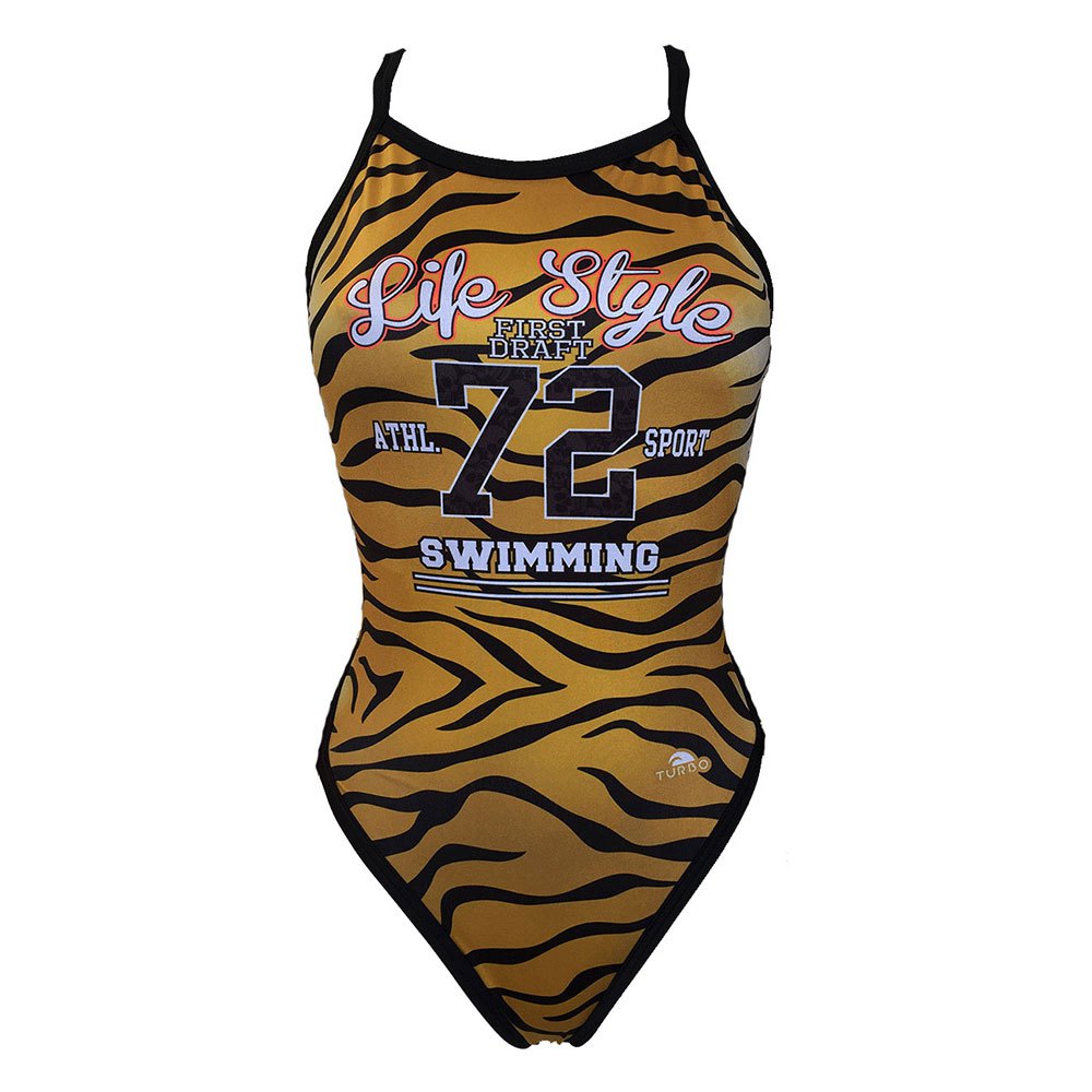 Turbo Tiger College Swimsuit Braun 4XL Frau von Turbo