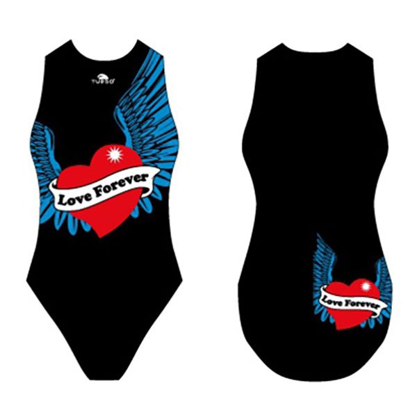 Turbo Waterpolo Love Forever Swimsuit Schwarz 12-24 Months Mädchen von Turbo