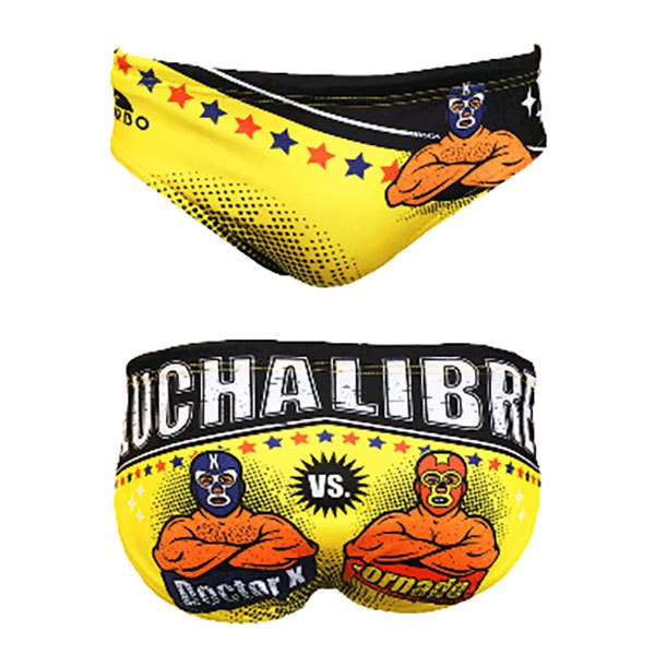 Turbo Wp Luchadores Swimming Brief Gelb 3-4 Years Junge von Turbo