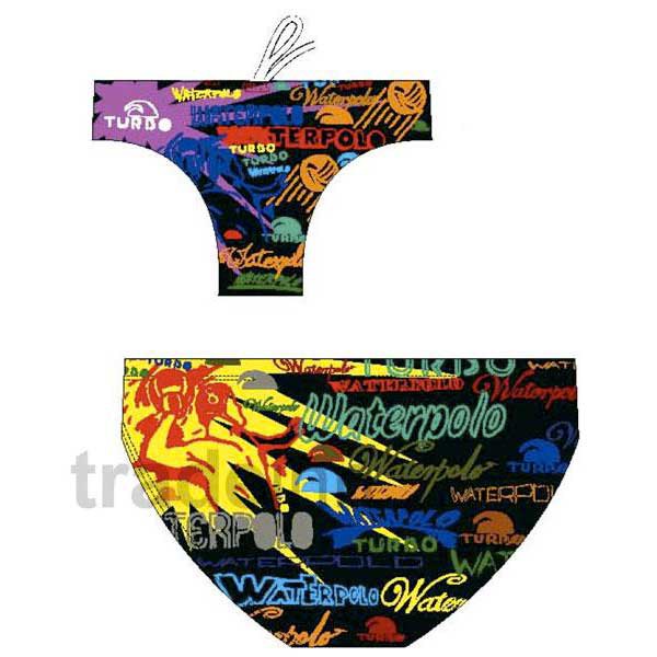 Turbo Writting Swimming Brief Mehrfarbig XL Mann von Turbo