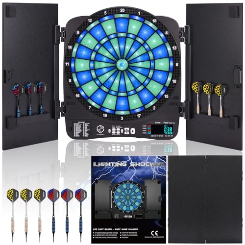 Turnart 2025 Dartscheibe Elektronisch Dartscheibe Elektronische Dartscheibe E Dartscheibe mit LED Beleuchteten Ziffern,Dartscheibe Elektronisch Profi 6 Dartpfeile Soft Turnart 2025 Dartscheibe Elektronisch Dartscheibe Elektronische Dartscheibe E Dartscheibe mit LED Beleuchteten Ziffern,Dartscheibe Elektronisch Profi 6 Dartpfeile Soft von Turnart