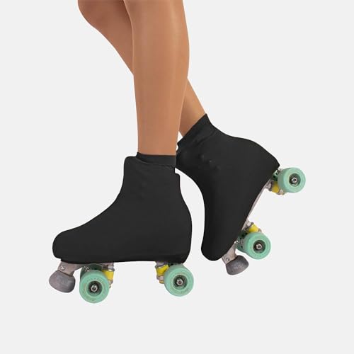 TuttoDanza - Eiskunstlauf-Abdeckung, Rollschuhschutz für Mädchen und Erwachsene, Deckblätter für Rollschuhen oder Schlittschuhlaufen - Made in Italy (Schwarz, S 35/37) von TuttoDanza