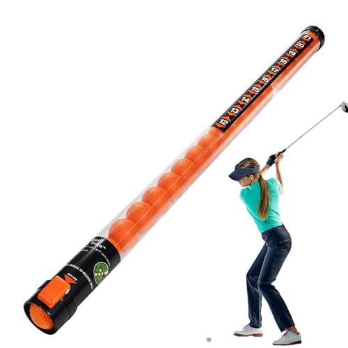 Tuxxjzm Golfball-Retriever, Golfball-Picker-Oberrohr | Transparentes Aufnahmerohr mit großem Fassungsvermögen - Leichte Werkzeuge zum Aufnehmen von Golfbällen, wiederverwendbarer Greifer für Driving von Tuxxjzm