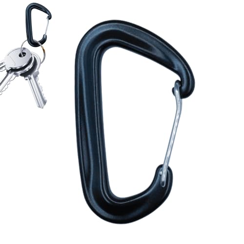Tuxxjzm Hochleistungskarabiner, automatisch verriegelnde Karabinerclips | Reisekarabiner - Multifunktionaler D-Ring-Schlüsselanhänger für Rucksacktouren, Outdoor-Aktivitäten, Hundeleine, Klettern, von Tuxxjzm