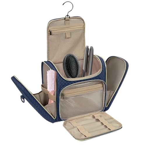 Tuxxjzm Reisetasche für Toilettenartikel,Reise-Kulturbeutel | Reise-Make-up-Tasche mit Haken - Tragbare Aufbewahrungstaschen für Reisen, Make-up-Organizer, Kosmetikbehälter für Zubehör, Shampoo, von Tuxxjzm