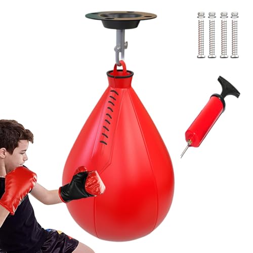 Tuxxjzm Speedbag Boxset | Birnenförmiges Training | Tragbare Birnenboxen Speedbags zum Boxen, Boxsack für Männer, Frauen von Tuxxjzm