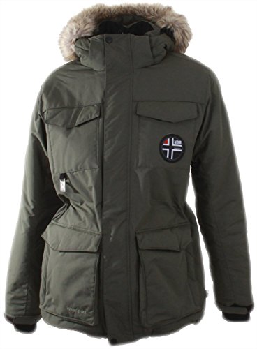 Twentyfour Damen Skijacke Jackson Hole Parka Warmer mit Kapuze und abnehmbaren Fellkragen, Oliv, 38 Twentyfour Damen Skijacke Jackson Hole Parka Warmer mit Kapuze und abnehmbaren Fellkragen, Oliv, 38 von Twentyfour