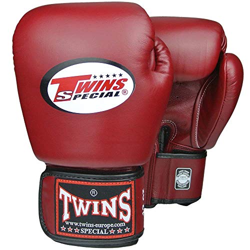 Twins Special Boxhandschuhe, Leder, BGVL-3, weinrot Größe 16 Oz Twins Special Boxhandschuhe, Leder, BGVL-3, weinrot Größe 16 Oz von Twins Special