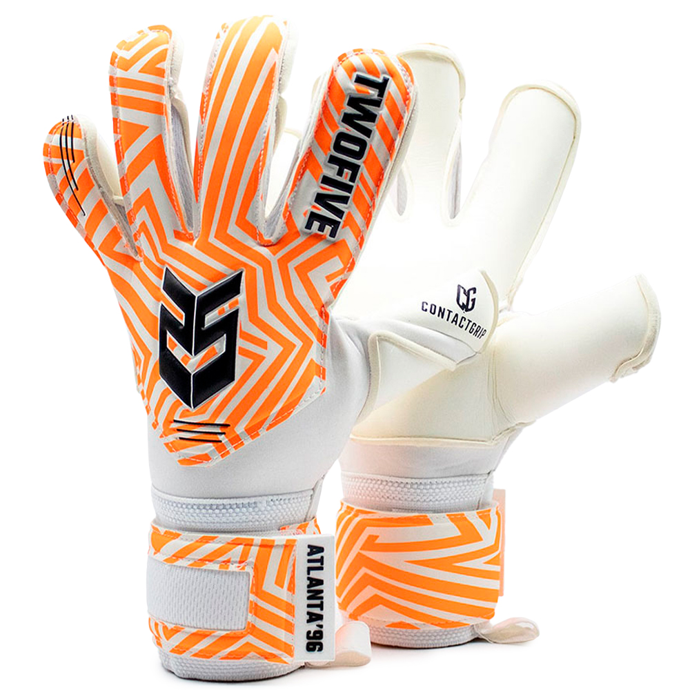 Twofive Atlanta96 Orange Pro Goalkeeper Gloves Weiß 10 von Twofive