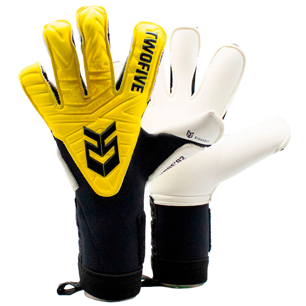 Twofive Kobe02 Advance Goalkeeper Gloves Gelb 6 von Twofive