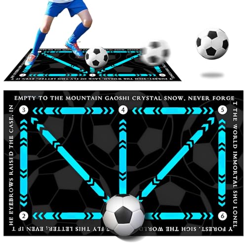 Fußballmatte – Rutschfeste Stoßdämpfende Trainingsmatte, für Fußball-Training, Turnmatte für Alle Altersgruppen, Ideal als Fußball Trainingszubehör (60 * 90cm) Fußballmatte – Rutschfeste Stoßdämpfende Trainingsmatte, für Fußball-Training, Turnmatte für Alle Altersgruppen, Ideal als Fußball Trainingszubehör (60 * 90cm) von Tylices