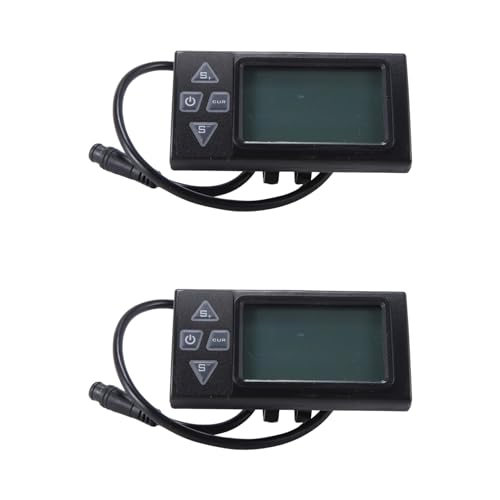 Tynmoel 2X S861 Elektrofahrrad, Buntes LCD-Display, Messgerät, IP65, Wasserdicht, 6-Poliger Stecker, Verbindungsstecker, Intelligentes Display, Elektrofahrrad von Tynmoel