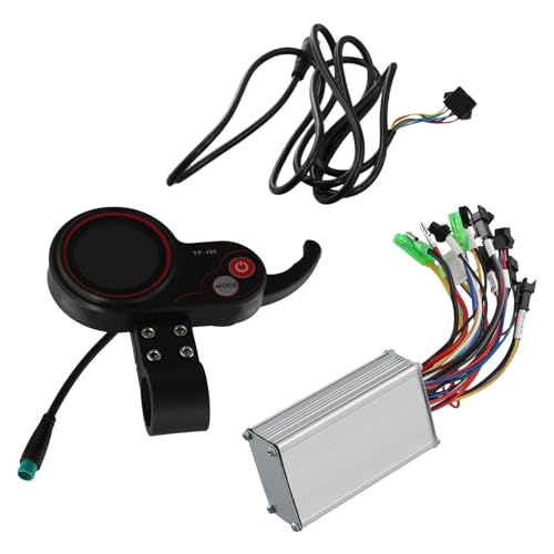 Tynmoel TF100 LCD-Display, Armaturenbrett, 5-Polig, 36 V/48 V, 350 W Controller-Kit für Elektroroller, Elektrofahrrad von Tynmoel