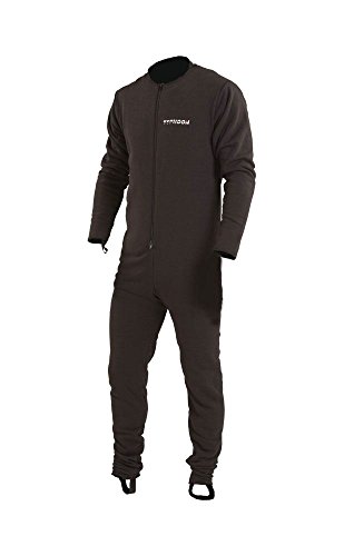 Typhoon Schwarzer Lightweight Underfleece für Drysuit - Drysuit Gewebe mit doppeltem Frontreißverschluss Drysuit Knöchel- und Drysuit von Typhoon