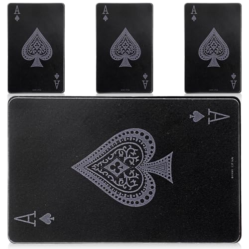 Tyqour 4 Stück Spades A Debit Credit Card Skins Abdecken Wasserfest Credit Card Sticker Removable EC Karten Sticker Funny Kreditkarten Aufkleber Personalisierte Aufkleber für Bankkarten von Tyqour