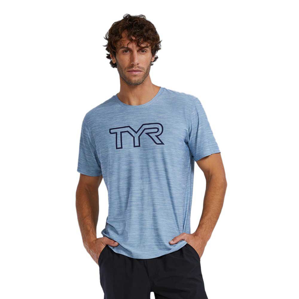 Tyr Airtec Big Logo Short Sleeve T-shirt Blau 2XL Mann von Tyr