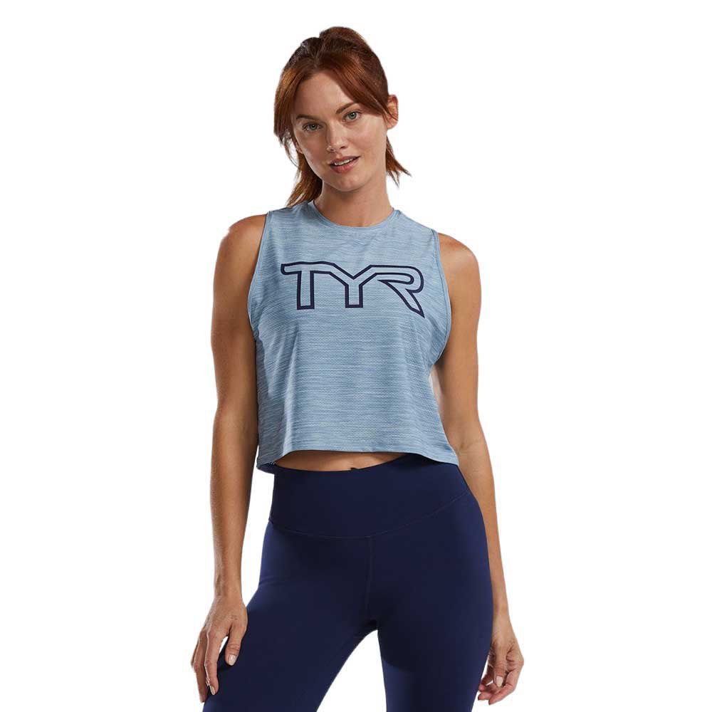 Tyr Airtec Cropped Sleeveless T-shirt Blau L Frau von Tyr