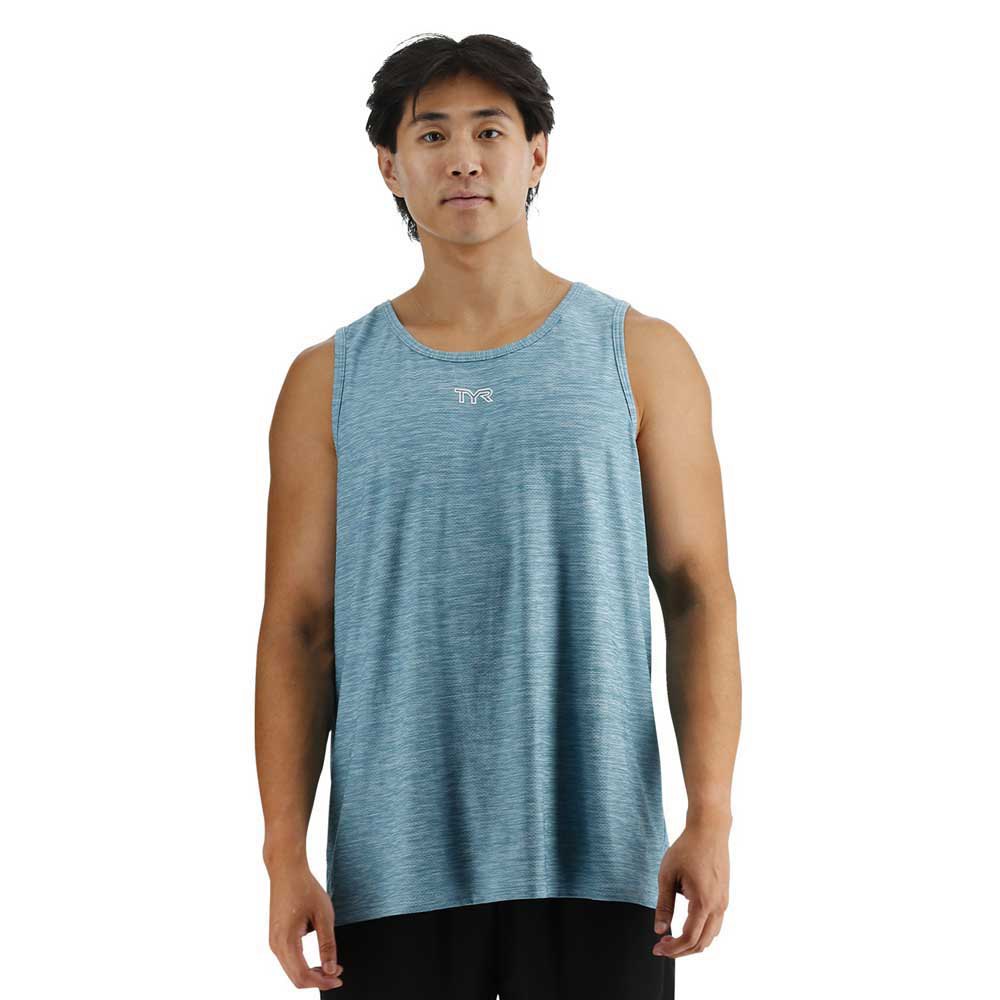 Tyr Airtec Solid Sleeveless T-shirt Blau M Mann Tyr Airtec Solid Sleeveless T-shirt Blau M Mann von Tyr