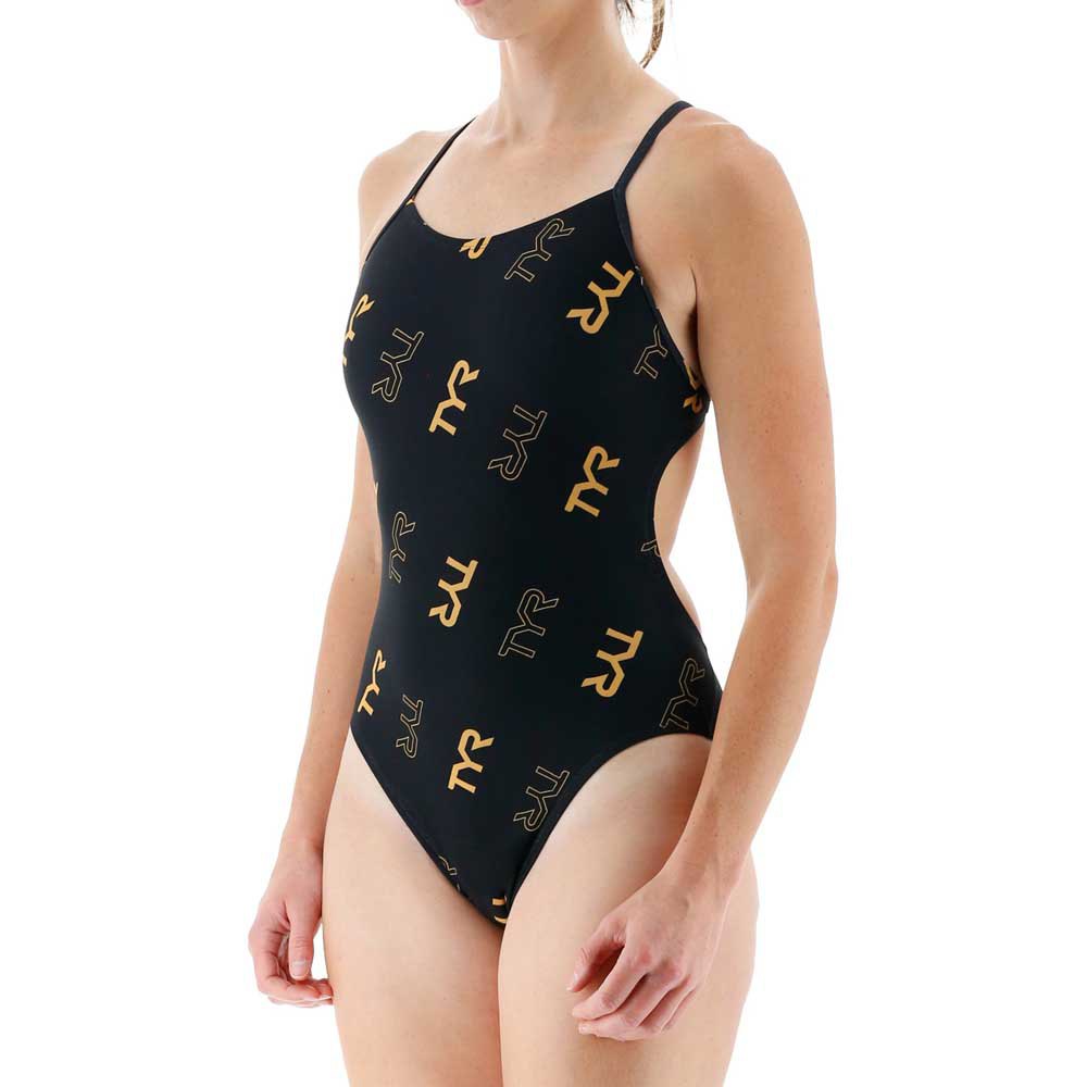 Tyr Cascading Cutoutfit Swimsuit Schwarz 36 Frau von Tyr