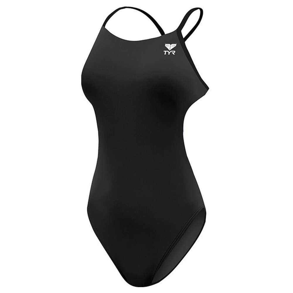 Tyr Durafast Elite Cutoutfit Solid Swimsuit Schwarz 6 Years Mädchen von Tyr