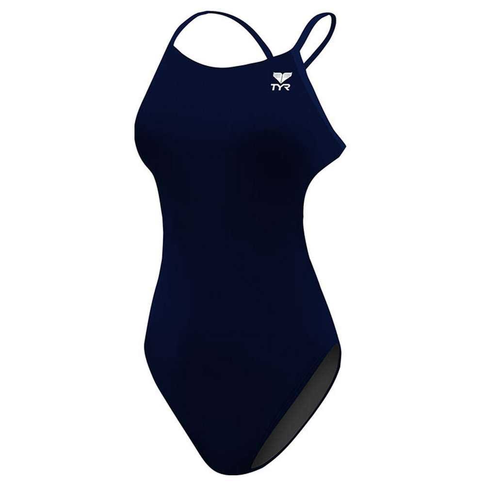 Tyr Durafast Elite Cutoutfit Solid Swimsuit Blau 6 Years Mädchen von Tyr