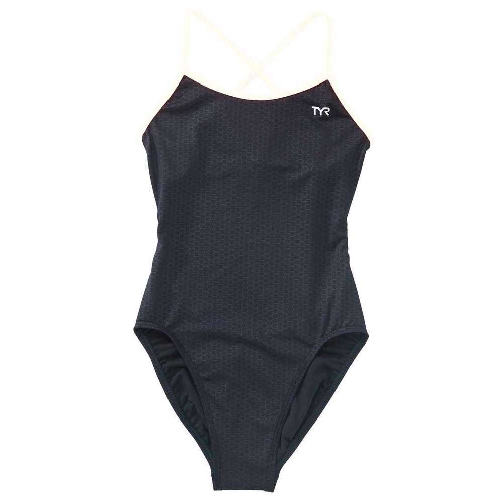 Tyr Trinityfit Hexa Swimsuit Blau 7-8 Years Mädchen von Tyr