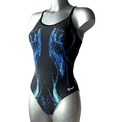 Tyron Badeanzug TSA-3 Water Style | Badeanzug für Damen & Mädchen | Sport Badeanzug für Training und Wettkampf | Schwimmanzug | Schwimmsport von Tyron