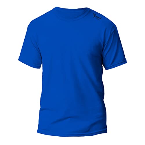 Tyron Funktionsfaser T-Shirt LX-1 (blau - L) | | Damen | Herren | Kinder | Kurz arm | Laufshirt | Sport | Running | Training | Team | Trikot | atmung von Tyron