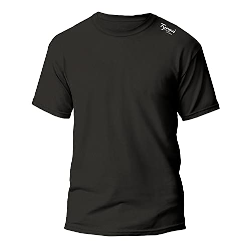 Tyron Funktionsfaser T-Shirt LX-1 (schwarz - 152) | | Damen | Herren | Kinder | Kurz arm | Laufshirt | Sport | Running | Training | Team | Trikot | a von Tyron