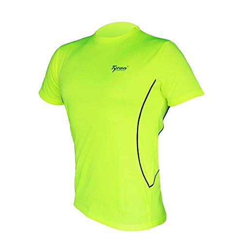 Tyron Laufshirt Proline-2 (Neongelb - L) | | Damen | Herren | Kurz Arm | Laufshirt | Sport | Running | Training | Team | Trikot | atmungsaktiv von Tyron