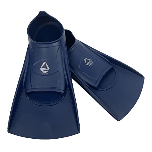 Tyron Speed Fins TS-8300 | M | Nachtblau | Kurze Schwimmflosse für Kinder & Erwachsene | Schwimmtraining | 100% Silikon von Tyron
