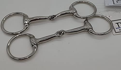 D Ring German Silver einfach gebrochen 7,5 8,5 9,5 10,5 11,5 Minishetty Minipony Mini Shetty Gebiss Bit Tysons (10,5) von Tysons Breeches