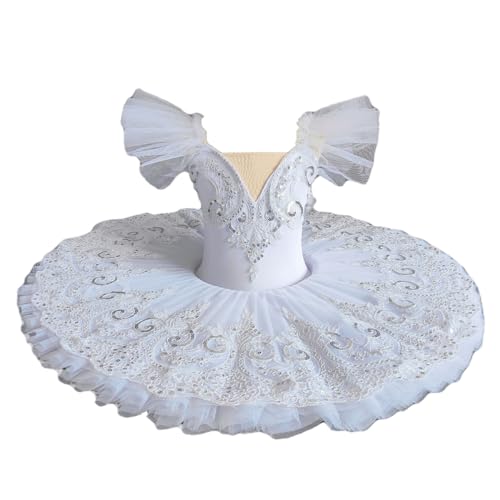 Weiß Professionelle Ballett Tutu, Kinder Mädchen Erwachsene Pfannkuchen Tutu Tanz Ballett Kostüm Ballerina Ballett Kleid Party Kleid Dancewear,Weiß,120 Weiß Professionelle Ballett Tutu, Kinder Mädchen Erwachsene Pfannkuchen Tutu Tanz Ballett Kostüm Ballerina Ballett Kleid Party Kleid Dancewear,Weiß,120 von Tytyozay