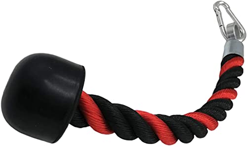 U/D Trizeps-Einzelseil, 38 cm, Latzuggriff, Kabelmaschine, Multi-Gym, Befestigung mit Karabiner für Arm, Bizeps, Muskelaufbau (rot) von U/D