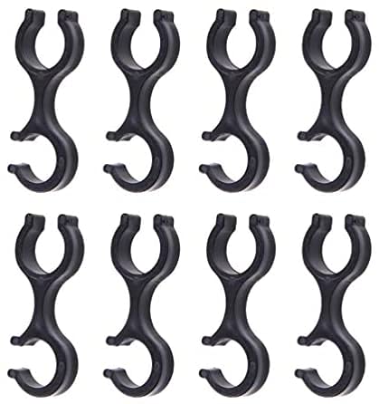 U/D Wanderstöck-Clips, Gehstock-Halter, Trekkingstock-Trage-Clip, Schnellverschluss, zwei Stöcke, Stangenverbinder, Schnalle, Alpenstock-Zubehör zum Wandern, 8 Stück U/D Wanderstöck-Clips, Gehstock-Halter, Trekkingstock-Trage-Clip, Schnellverschluss, zwei Stöcke, Stangenverbinder, Schnalle, Alpenstock-Zubehör zum Wandern, 8 Stück von U/D