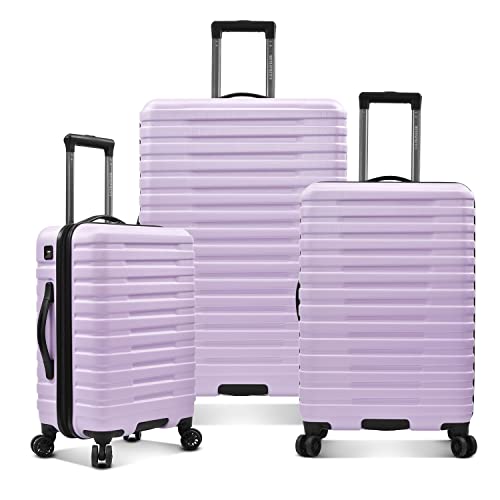 U.S. Traveler Boren Hartschalenkoffer aus Polycarbonat, robust, mit 8 Spinnrollen, Aluminiumgriff, Lavendel, Checked-Large 30-Inch, Boren Hartschalenkoffer aus Polycarbonat, robust, mit 8 Spinnrollen, von U.S. Traveler